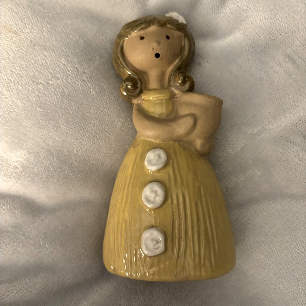 Vtg girl vase